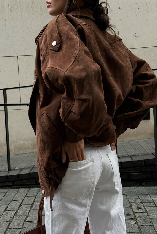 Bomber Camurça estilo Retrô